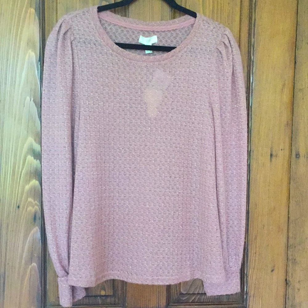 Cupio blush light sweater Size L